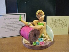 Harmony Kingdom Disney Cute as a Button Tinker Bell  LE 350 RARE picture