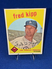 Vintage 1959 Topps Fred Kipp #258 Los Angeles Dodgers picture