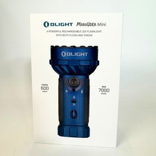 Olight Marauder Mini Midnight Blue 7000 Lumen LED Flashlight 600M w/ Box picture