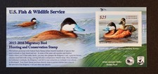 US 2015 #RW82A $25 Ruddy Duck, Federal Duck Stamp, Self Adhesive Mint NH picture