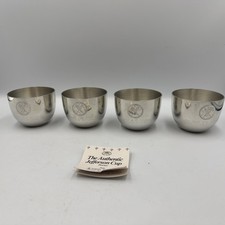 Set of 4 Kirk Stieff  Vintage Jefferson's Monticello pewter Cups picture