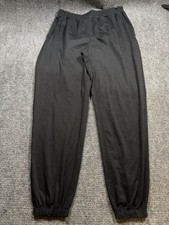 Vuori Jogger Pants Womens Medium Black Jersey Elastic Waist Cuffed Lounge VW457 picture