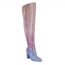 GB Gianni Bini Queen-BeeTwo Ombre RhinestoneOver-the-Knee Boots picture