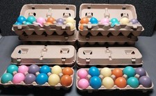10 Dozen Confetti Filled Easter Eggs (120 Eggs) CASCARONES Colorful Fiesta Party picture