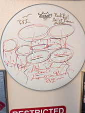 Lynyrd Skynard 16 Inch Remo Drumhead Drawn By Artimus Pyle In 3 Colors Awesome picture