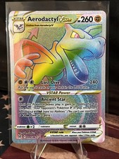 Pokémon TCG: Aerodactyl VSTAR 199/196 Lost Origin Holo Rainbow Secret Rare NM picture