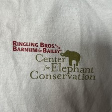 Vintage 2005 Men's RINGLING BROTHERS Elephant Conservation T-Shirt Size Large  picture