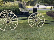Restored antique Spindle-Back Runabout, horse-drawn carriage, buggy, buckboard. picture