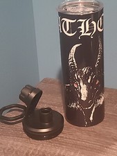 Bathory s/t 20 0z w 2 lids tumbler custom made NEW picture