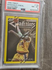 1996-97 Topps Finest - Gladiators Rare Gold Shaquille O'Neal #146 psa8  rare 💥 picture