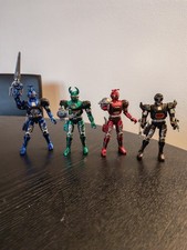 Set of 4 B-Fighter Kabuto / Beetleborgs Metallica Action Figure - Bandai - Vintage picture