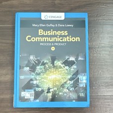 Cengage Business Communication: Process & Product 10th Ed HC Guffey Loewy 2019 picture