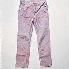 Women’s MOTHER Slim Fit Skinny Striped Denim 5-Pocket Zip Fly Blue Pink (A19) picture