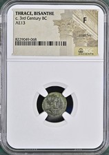 Bisanthe Thrace 300BC-200BC Ancient Greece NGC Graded Fine Bronze Rare Coin picture
