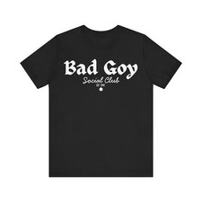 Bad Goy (Not Your Slave) Social Club Unisex Cotton T-Shirt Saturn Worship Parody picture