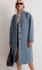 Madewell The Alonzo Coat in Boucle in Tranquil Lake Size M picture