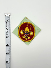 Vintage BSA Boy Scouts Universal Emblem Patch Original Instruction Card picture