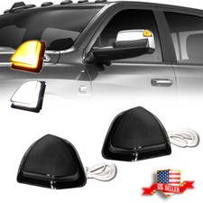 Smoked Switchback LED Side Mirror DRL Signal Lights For Dodge Ram 1500 2500 3500 picture