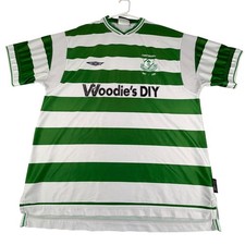 Vintage Umbro Shamrock Rovers FC Home Jersey 2003 XL Soccer Retro picture