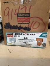 40-Pack Simpson Strong-Tie ZMax 5.56 in. H X 5.56 in. W 16 Ga. Steel End Post picture