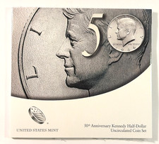 2014PD US Mint 50th Anniversary Kennedy Unc Coin Set, OGP w/COA,  picture