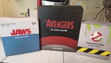 Lot Of 3 Lootcrate Collectibles Avengers, Ghostbusters, Jaws  picture