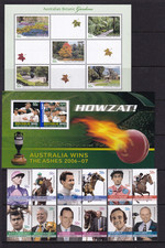 2007 Australia Stamp Year Set; 83 Stamps. 5 Souv. Sheets; SCV-$152; SP-$18.00 picture