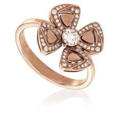 Bvlgari Fiorever 18 Kt Rose Gold Ring, Size 55 picture