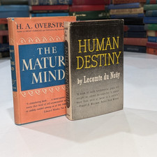 Vintage 1940s Philosophy Book Lot | The Mature Mind & Human Destiny | Hardcovers picture