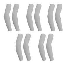 5 Pairs Arm Sleeves Cooling UV Sun Protection Sports Compression for Men/Women picture