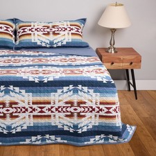 Pendleton King - Canyon Trail Coverlet Set, 100% cotton, New w/ Tags picture