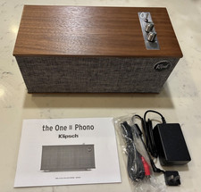 Klipsch The One II Phono Powered Tabletop Speaker Bluetooth Walnut - NEW picture