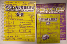 Teaching Textbooks Pre Algebra 2.0 Set Textbook Test Bank and Answers DVDs 3 set picture