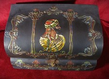 Jewelry Box Letter Trinket Persian Style Art Nouveau Bohemian Antique Reliefs picture