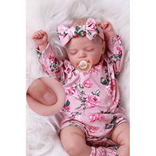 BABESIDE 20-Inch Lifelike Reborn Baby Doll, Cuddly Realistic Doll Pink picture