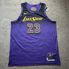 Nike Los Angeles Lakers LeBron James Authentic 2024/25 City Edition Jersey 52 XL picture