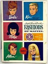 Vintage 1963 Barbie Ken Midge Allan Skipper Doll Exclusive Fashions Booklet #1 picture