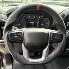 Full Leather Steering Wheel for GMC Sierra 1500 2500 3500 with HEATED 19-26 picture