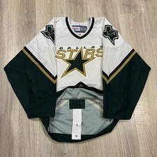 Vintage CCM Authentic Dallas Stars Jersey Mens 48 On Center Ice NHL Hockey White picture