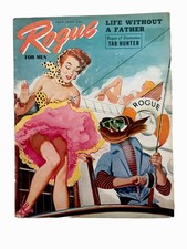 Vintage Rogue For Men February 1957 Girly Magazine Pulp Sexy Pin Up Style Am picture