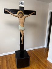6.5” Orthodox Large Wood Christian Crucifix Cross with Jesus Figure  picture