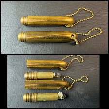 Two VINTAGE Bullet Keychain Lighters Made in Occupied Japan Novelty picture