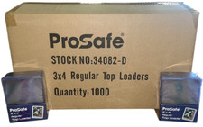 1000 Pro Safe 3x4 Sports Card regular Toploaders 1 case 34082-D New top loaders picture