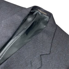NEW Corneliani Men’s Wool/Cashmere Blazer Blue Herringbone • Italy • 40R US picture