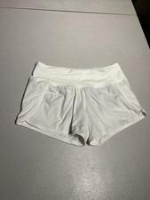 Lululemon Shorts Women’s 4 White Run Times Lined Yoga Gym Sports 3.5” Inseam picture