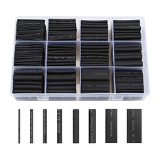 innhom 650pcs Heat Shrink Tubing Black Tube Wire 650pcs,  picture
