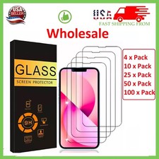 Wholesale LOT Tempered Glass Screen Protector for iPhone 17 16 Pro Max 15 14 13 picture