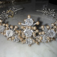 Badgley Mischka Vintage TIARA Silver picture