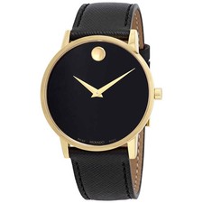 Movado Museum Black Dial Men's Watch 0607195 picture