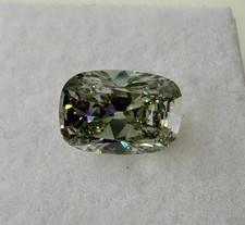 Lab-Created OLD MINE Cushion Diamond 2.60ct Fancy Intense Green VVS2 IGI Cert picture